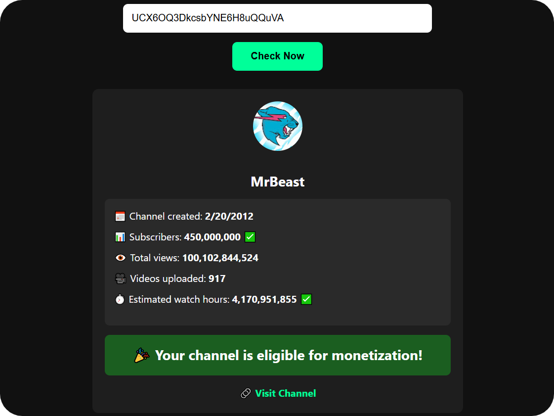Advanced Earnings Calculator Preview